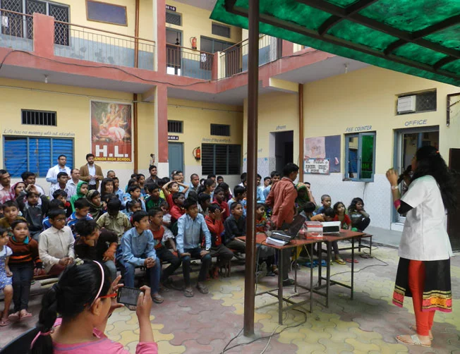 YouWeCan Organises Cancer Awareness Camp at H.L. Public School, Noida