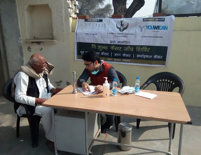 YouWeCan Foundation sets up a health camp in Gurugram