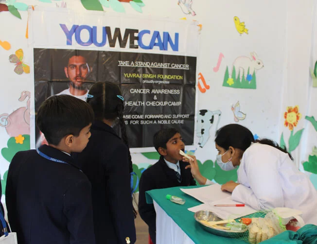 Holy Child School, Haryana hosts health check up camp in association with YouWeCan Foundation
