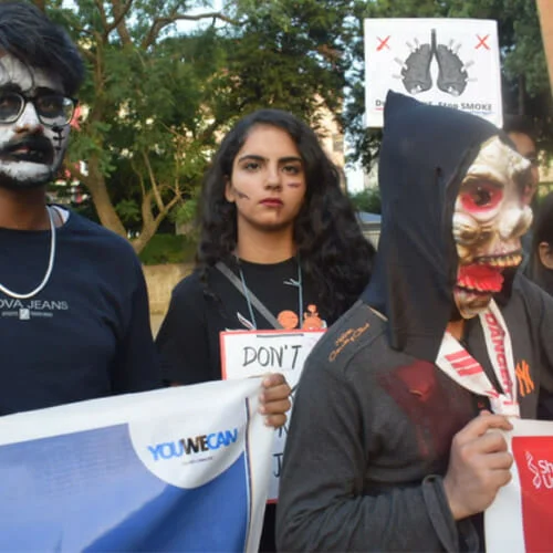 ZOMBIE WALK ORGANISED IN SOLAN TO MARK WORLD NO TOBACCO DAY